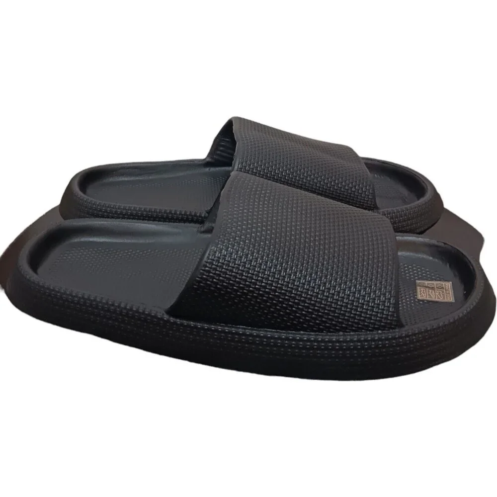 Non Slip-AIR (House/Shower/Bedroom,etc.)-(Slippers)-(Black)-(Size 11)-(New)-$33 - Picture 2 of 6